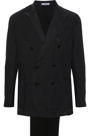 Boglioli Costume en lin à veste à boutonnière croisée