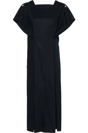 Plan C Robe-chemise à coupe mi-longue