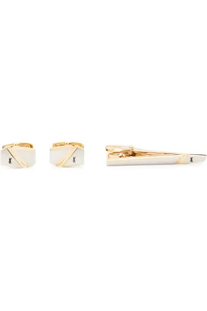 Saint Laurent Lot boutons de manchette-pince à cravate pre-owned (années 1980)