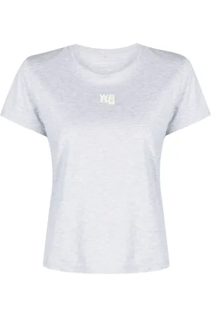 Alexander Wang T-shirt en coton à logo embossé