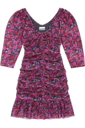Ganni Robe courte froncée