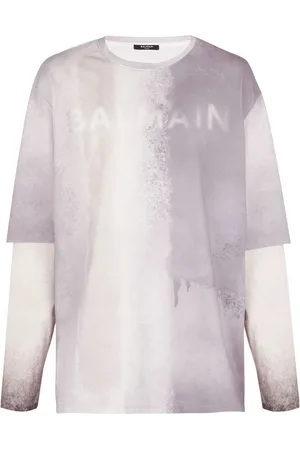 Balmain T-shirt à logo imprimé