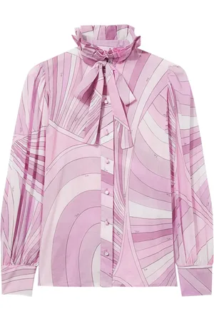 Puccini Blouse en coton à imprimé Iride