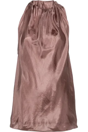 Rick Owens Blouse en soie Bag à fronces
