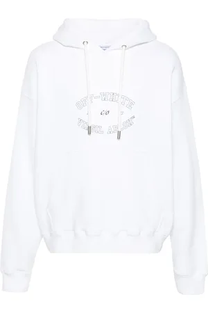 OFF-WHITE Hoodie en coton à logo imprimé