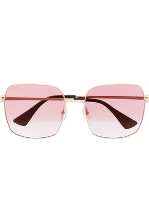 Cartier Lunettes de soleil carrées à logo gravé