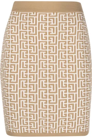 Balmain Minijupe à motif monogrammé