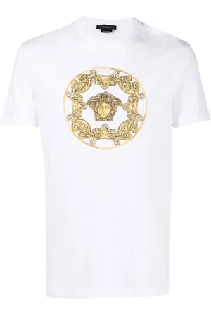 VERSACE T-shirt en coton biologique à imprimé Medusa