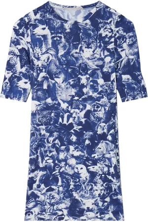 Stella McCartney Robe courte à imprimé Animal Forest