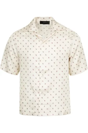 AMIRI Chemise en soie à motif monogrammé