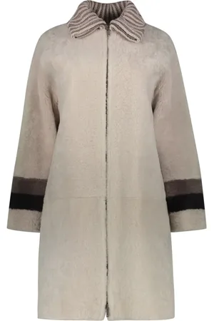 LORENA ANTONIAZZI Manteau en peau lainée