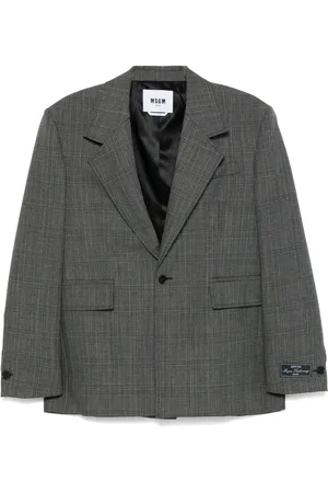 Msgm Blazer à carreaux