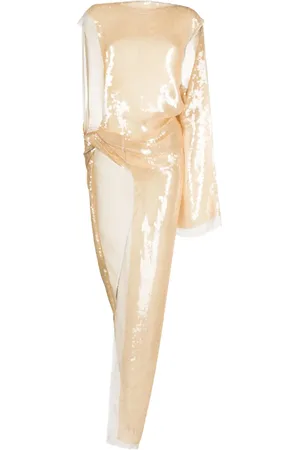 Rick Owens Robe asymétrique à sequins