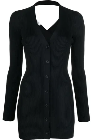 KRIZIA Robe en maille à design nervuré