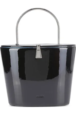 Sportmax Sac seau en cuir verni