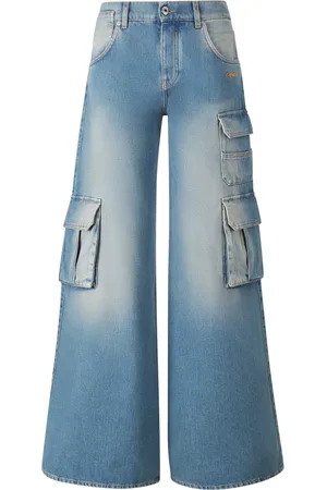 OFF-WHITE Jean cargo à logo brodé