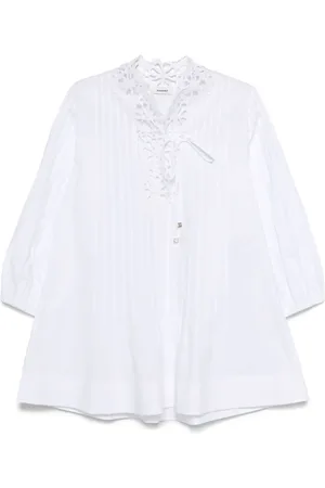 Sandro Robe en coton à coupe courte