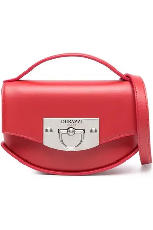 Durazzi Milano Sac porté épaule en cuir à fermoir rotatif