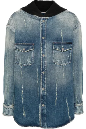 Dolce & Gabbana Manteau en jean à capuche