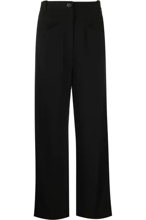 Khaite Pantalon droit à taille haute