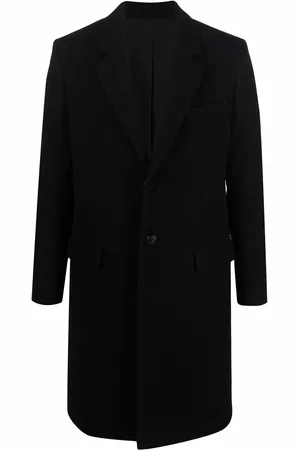 Ami Manteau en laine à simple boutonnage