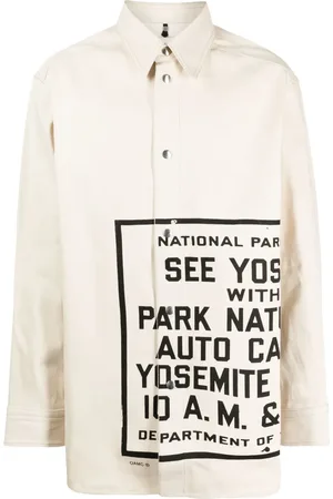 OAMC T-shirt en coton à texte imprimé