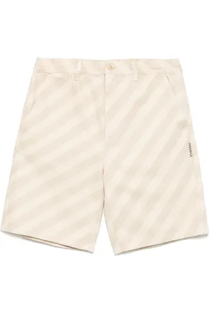 Marni Short en jean à rayures