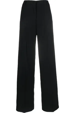 CENERE GB Pantalon droit à taille haute