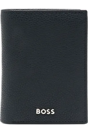 HUGO BOSS Portefeuille en cuir à plaque logo