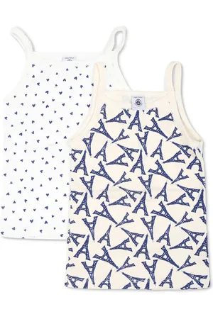 Petit Bateau Lot de deux débardeurs en coton biologique
