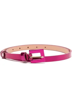 Carolina Herrera Ceinture fine en cuir verni (années 90)