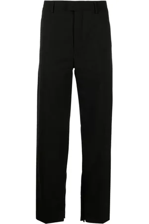 OFF-WHITE Pantalon droit à logo brodé