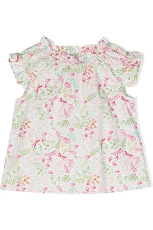 Il gufo Blouse en popeline à fleurs