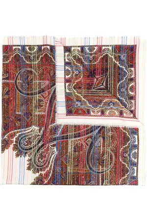 Saint Laurent Foulard en soie à motif cachemire (années 1970)