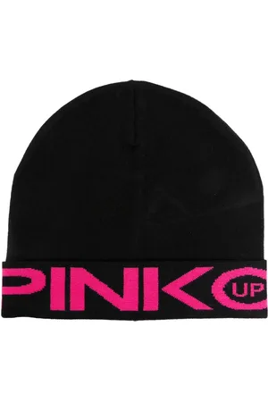 Pinko Bonnet à logo en jacquard