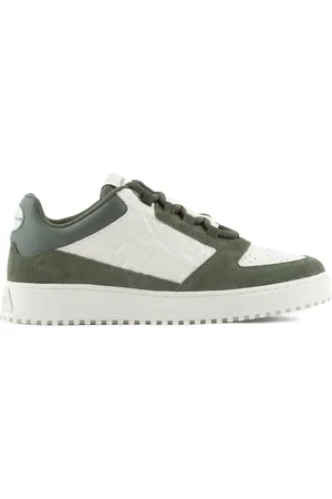 Emporio Armani Baskets à logo strassé ton sur ton