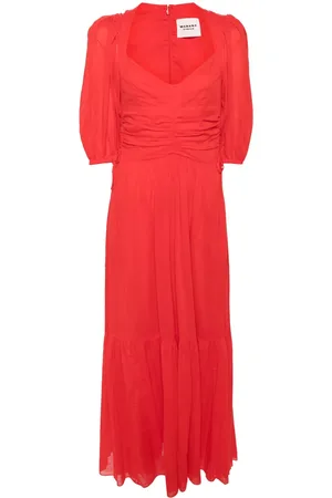 Marant Etoile Robe mi-longue Leoniza à fronces