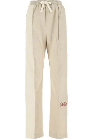 Marine Serre Pantalon de jogging à logo brodé