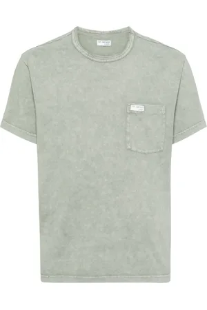 FAY T-shirt en coton à logo appliqué