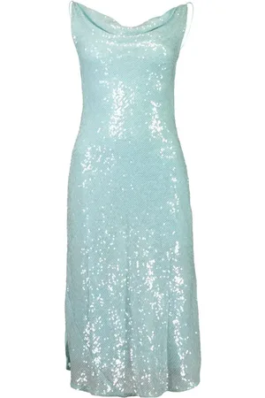 LAPOINTE Robe ornée de sequins à col bénitier