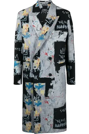 MISBHV Manteau imprimé à boutonnière croisée