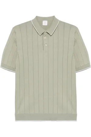 ELEVENTY Polo en maille à design nervuré