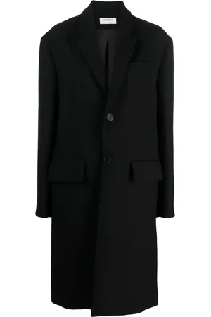 Gauchere Manteau en laine mélangée à simple boutonnage