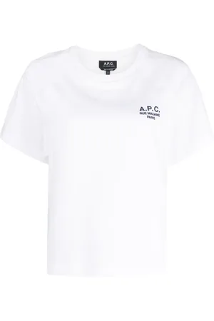A.P.C. T-shirt en coton à logo brodé