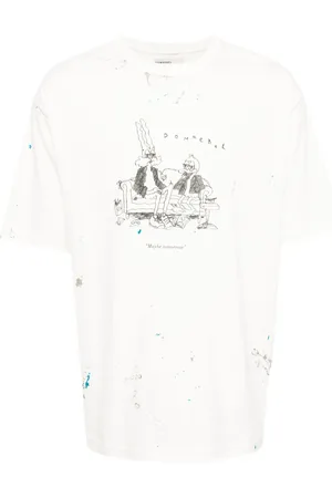 DOMREBEL T-shirt Scuff Tomorrow à imprimé graphique