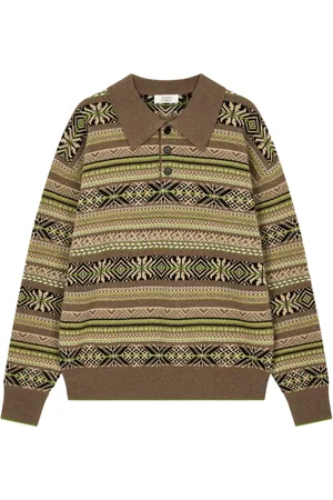 Studio Tomboy Polo en maille intarsia