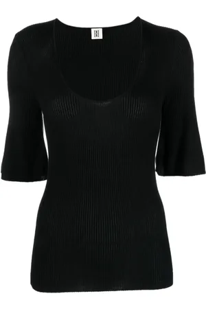 By Malene Birger T-shirt nervuré à col rond