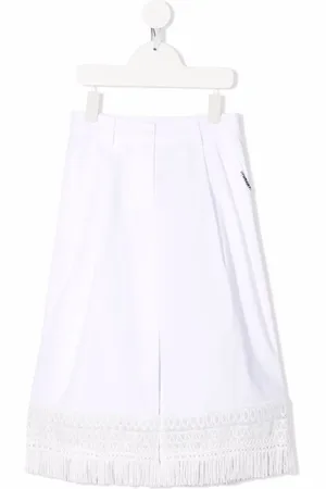 Twin-Set Pantalon ample à bords effilochés