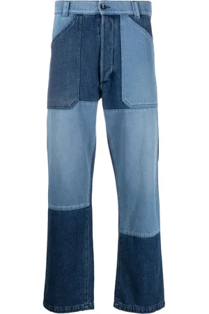 Etro Jean droit à design patchwork