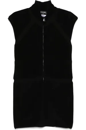 CHANEL Robe courte à logo CC